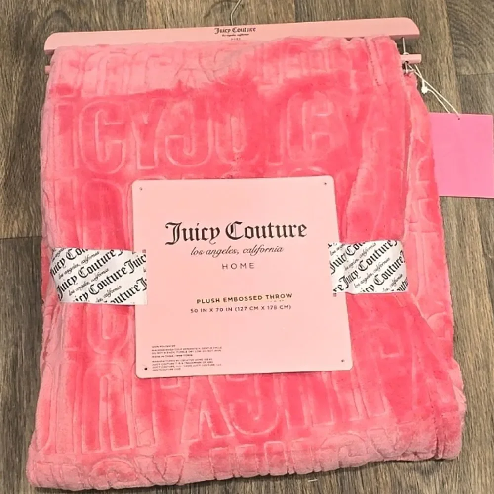 Juicy Couture Juicy‎ Embossed Plush Throw Blanket